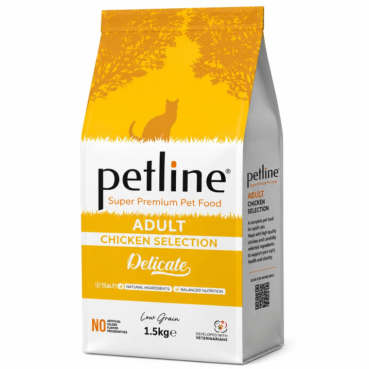 Petline Super Premium Adult Dry Cat Food – Chicken Selection
