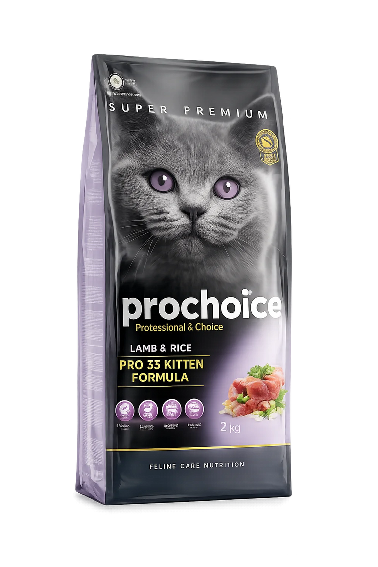 Prochoice Kitten Dry Cat Food-Lamb And Rice